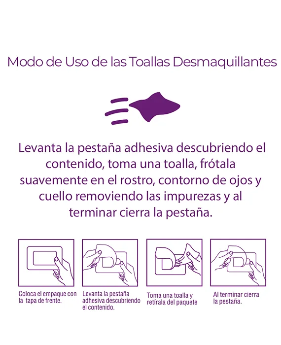 Toallas Desmaquillantes - 90 G - Imagen 4